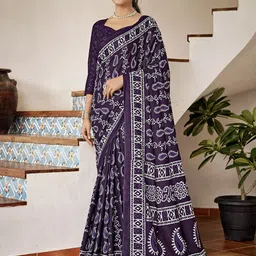Ishin Ethinic Motif Printed Daily Wear Saree-image-77