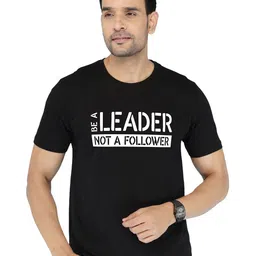 NOBLE HUSTLE Typography Printed Cotton Regular Fit T-shirt-picture-21