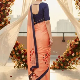 Anouk Beads and Stones Silk Blend Designer Saree image 3