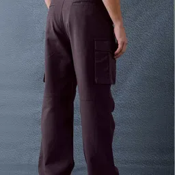 VOLTEDGE Men Relaxed Cargos Trousers image 2