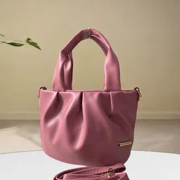 DAISY STAR Faux Leather Structured Shoulder Bag With Detachable Strap-picture-25