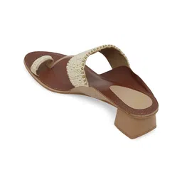 NR By Nidhi Rathi Women Embellished Party Block Sandals image 3