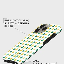 PEEPERLY Women iPhone 13 Leafique Conversational Impact Resistant Back Case image 4