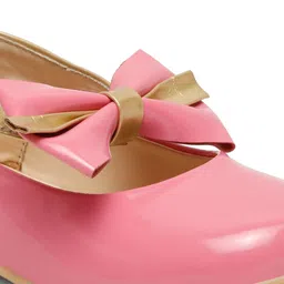 Tiny Bugs Girls Embellished Ballerinas Round Toe with Bows Flats image 2