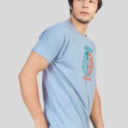 Greylongg Men Typography Printed Applique T-shirt image 3