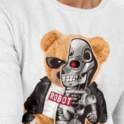 Triptee Men Graphic Printed Round Neck Pure Cotton T-shirt image 3