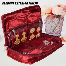 Aura Maroon Set of 3 Regular Jewellery Organiser Organisers image 3