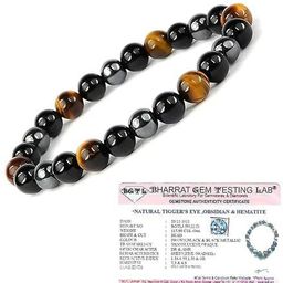 VIBESLE Unisex Onyx Beads Elasticated Bracelet-picture-38