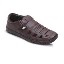 FASINO Men Tan Synthetic Leather Casual Shoes-image-8