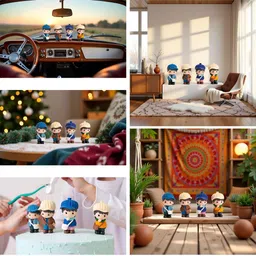 Flenzy Multicoloured Figurine Showpiece image 4