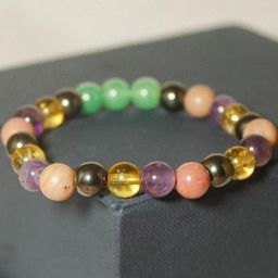 Divine souvenirs Unisex Artificial Beaded Elasticated Bracelet-picture-43