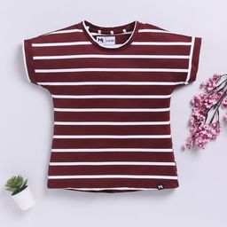 YK X Minute Mirth Girls Striped Extended Sleeves T-shirt-picture-18