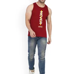 SLOWLORIS Men Pack Of 2 Bio-Wash Combed Cotton Gym Vests image 3