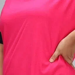 Dreambe Women 2 Printed Extended Sleeves Pockets T-shirt image 4