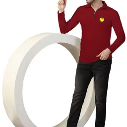 Blisstone Men Printed Polo Collar T-shirt image 5