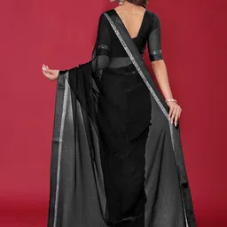 Avojee Solid Party Wear Saree image 4