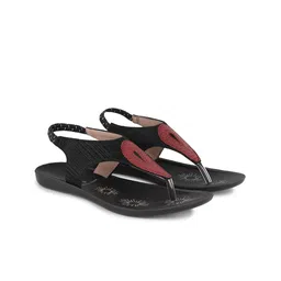 PENNEN Women Lightweight Open Toe T-Strap Flats image 5