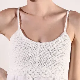 SHOWOFFFF Crepe Fit & Flare Dress image 5