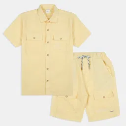 CAVIO Boys Short Sleeves Pure Cotton Shirt With Shorts-image-29