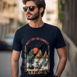 VEIRDO Men Graphic Printed Round Neck Cotton T-shirt-picture-29