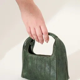 the Misnomer Unisex Textured Leather Mini Handheld Bag image 3