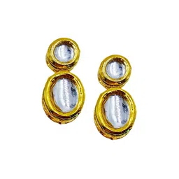 AARNAA Gold-Plated Stone Studded Jewellery Set image 2