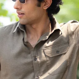 Creatures of Habit Men Classic Opaque Casual Shirt image 2