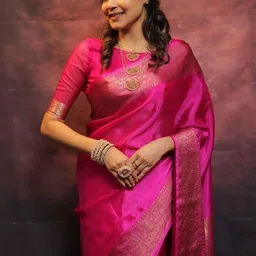 clotheva Woven Design Saree image 2