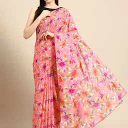 BUTA BUTI Floral Printed Pure Cotton Saree-picture-34