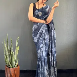 DIVASTRI Abstract Printed Saree image 3