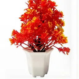 Dekorly Multi Plastic Artificial Flowers & Plants With Pot image 4