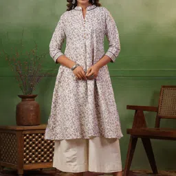 Span Women Floral Printed Regular Kurta with Palazzos-image-85