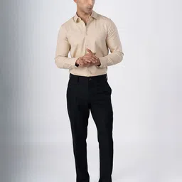 Tailoraedge Men Premium Tailored Fit Textured Spread Collar Formal Shirt image 4