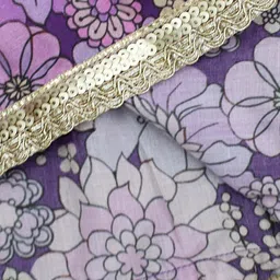 YK Girls Floral Printed Empire Sequinned Kurta with Palazzos image 2