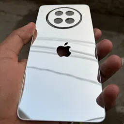 TWUAOP REALME 13 PLUS 5G MIRROR BACK PANNEL ACRYLIC SHEET APPLE Mobile Skin image 3