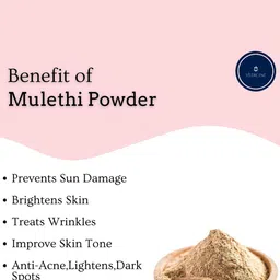 VEDICINE Set Of 2 Orange Peel & Mulethi Powder For Face Pack-100g Each image 3