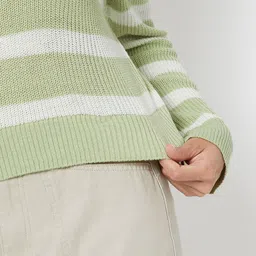 max Women Striped Pullover image 5