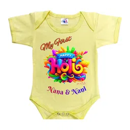Cute Pals Infants Holi Printed Cotton Bodysuit-picture-19