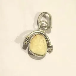 ram ratan kendra Mach Mani(Sea Stone) in Silver Locket(Lab Certified) Silver Plated Stone Chain image 4