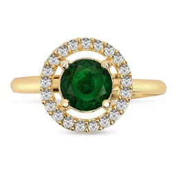 I Jewels Gold-Plated American Diamond & Cubic Zirconia Studded Adjustable Finger Ring-picture-26