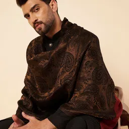 Zamour Men Woven Design Stole image 2