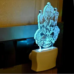 1ST TIME Red & White Printed Acrylic Abstract Shaped Shaped Wall Lamp-picture-31