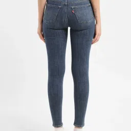 levi's Women's 711 Blue Skinny Fit Mid Rise Jeans image 3