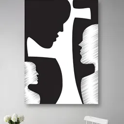 nestroots White & Black The Ripples Of Time Painting Wall Art-picture-34