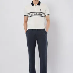 U.S. Polo Assn. Men Straight Fit Pleated Trousers image 2
