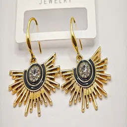 SAPRAA TRENDS Gold-Plated American Diamond Studded Anti Tarnish Jewellery Set image 2