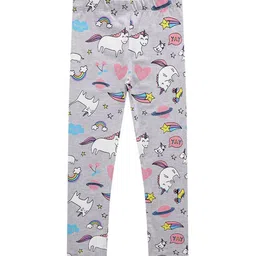 LULU & SKY Girls Printed Ankle-Length Leggings-picture-54