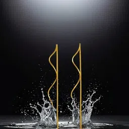 DIVASTRI Geometric Drop Earrings image 3