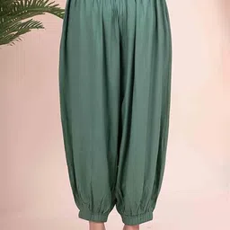 PalloStyle Women Flared Knitted Ethnic Palazzos image 4