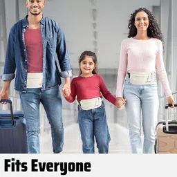 boxiki travel RFID Travel Money Belt For Women and Men | RFID Safe Blocking Design | 2 Pockets + Secret Inner Pocket | Secure Holder for Passport, Tickets, Phone, Wallet, Money, Credit Cards image 4